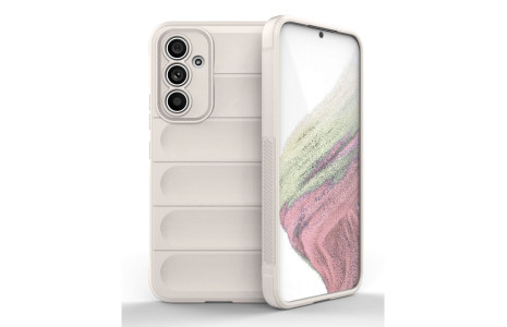 Newface Samsung Galaxy A54 5G Kılıf Optimum Silikon - Krem