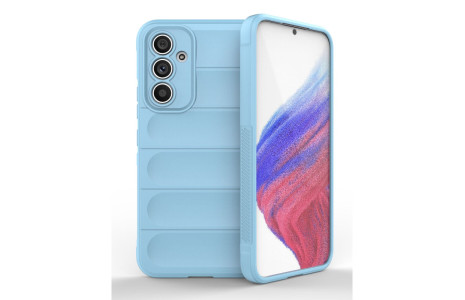 Newface Samsung Galaxy A54 5G Kılıf Optimum Silikon - Sky Blue