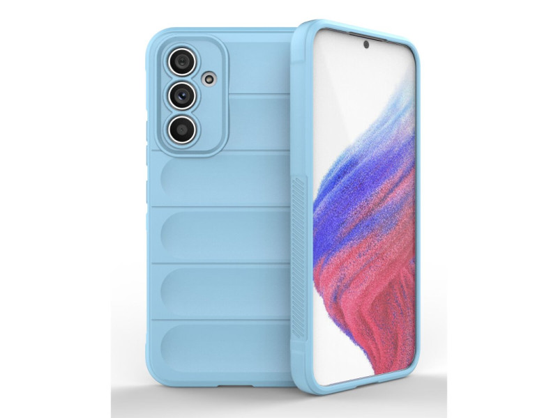 Newface Samsung Galaxy A54 5G Kılıf Optimum Silikon - Sky Blue