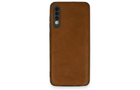 Newface Samsung Galaxy A70 Kılıf Loop Deri Silikon - Kahverengi
