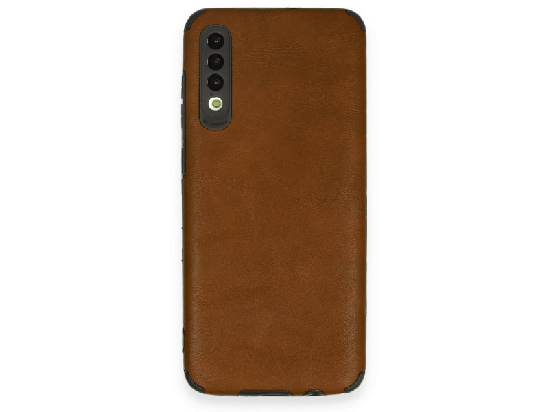 Newface Samsung Galaxy A70 Kılıf Loop Deri Silikon - Kahverengi