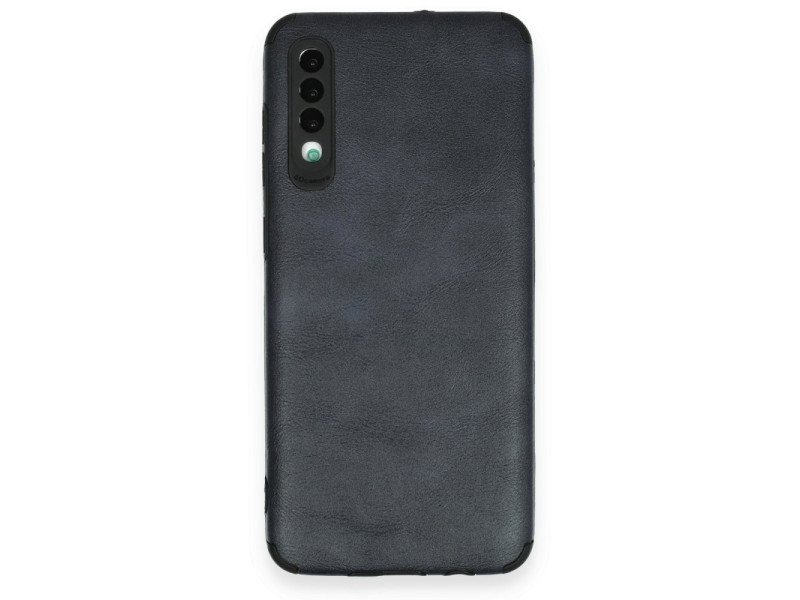 Newface Samsung Galaxy A70 Kılıf Loop Deri Silikon - Lacivert