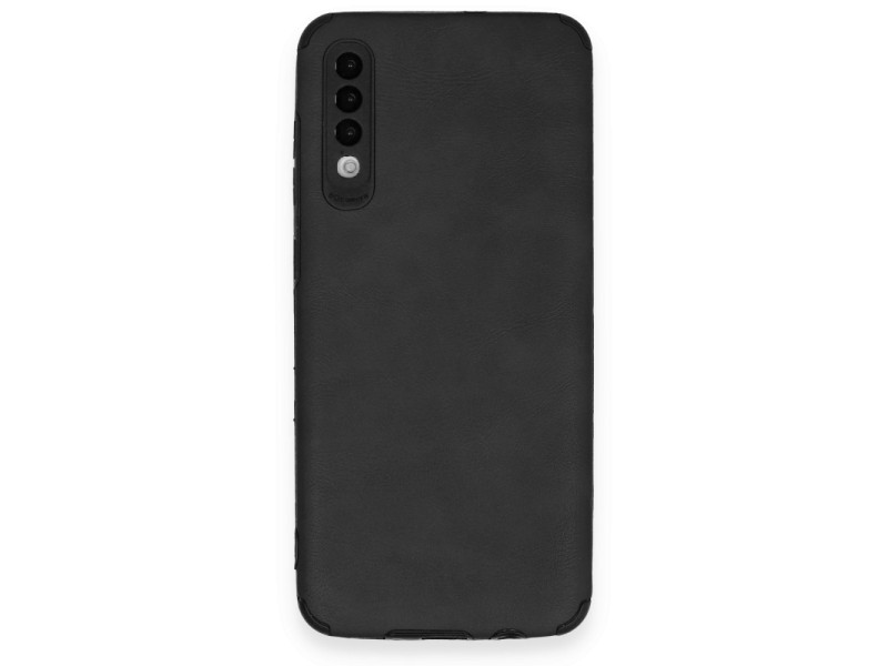 Newface Samsung Galaxy A70 Kılıf Loop Deri Silikon - Siyah