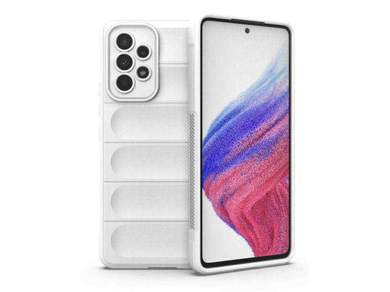 Newface Samsung Galaxy A73 5G Kılıf Optimum Silikon - Krem