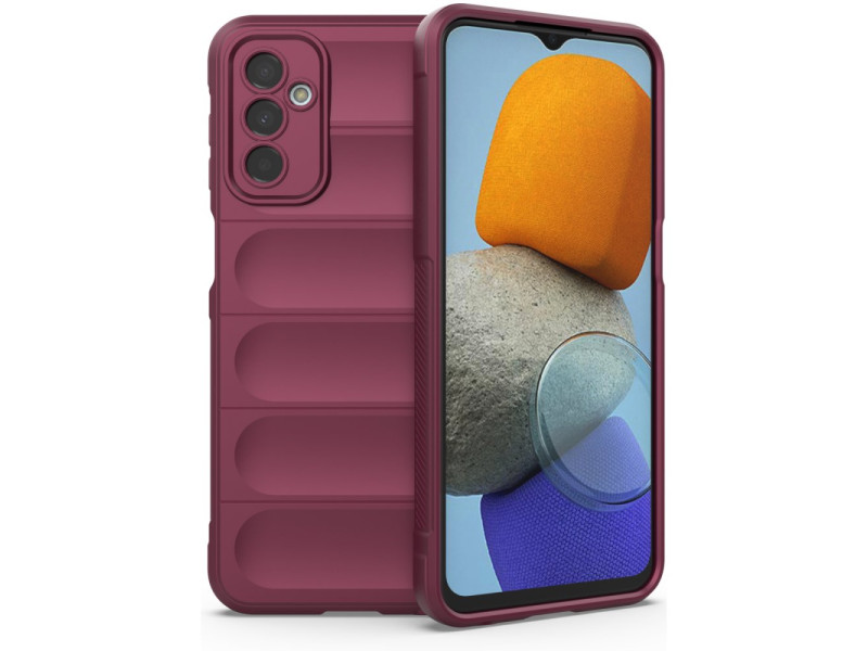 Newface Samsung Galaxy M23 Kılıf Optimum Silikon - Bordo