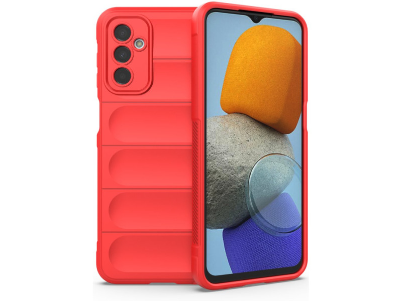 Newface Samsung Galaxy M23 Kılıf Optimum Silikon - Kırmızı