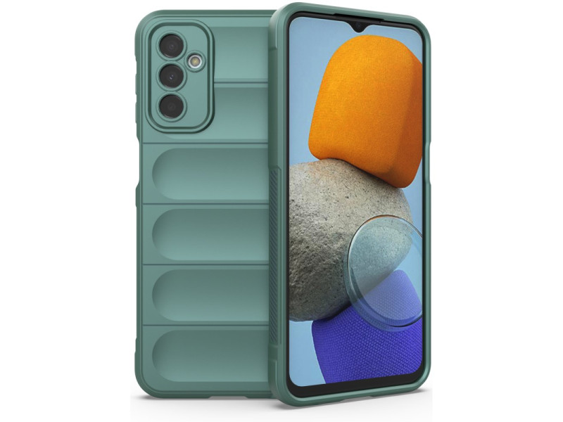 Newface Samsung Galaxy M23 Kılıf Optimum Silikon - Koyu Yeşil
