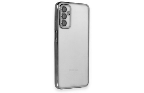 Newface Samsung Galaxy M23 Kılıf Razer Lensli Silikon - Siyah