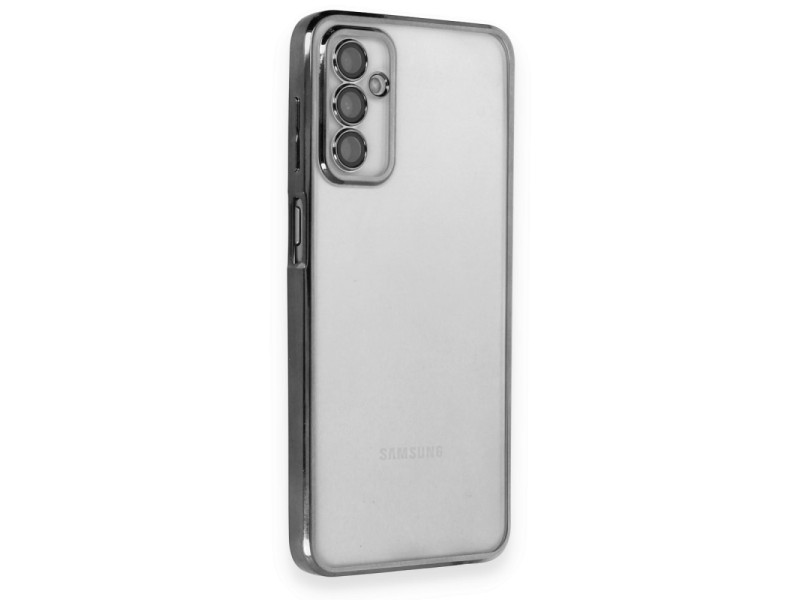 Newface Samsung Galaxy M23 Kılıf Razer Lensli Silikon - Siyah
