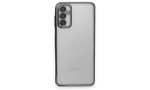 Newface Samsung Galaxy M23 Kılıf Razer Lensli Silikon - Siyah