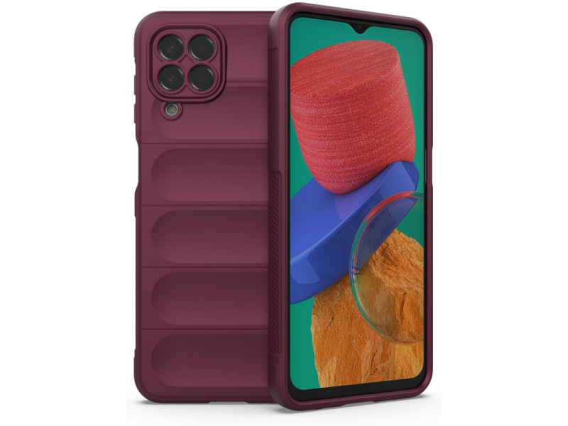 Newface Samsung Galaxy M33 Kılıf Optimum Silikon - Bordo