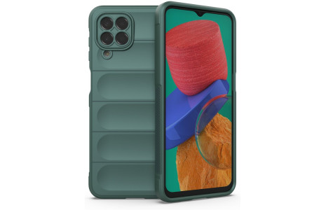 Newface Samsung Galaxy M33 Kılıf Optimum Silikon - Koyu Yeşil