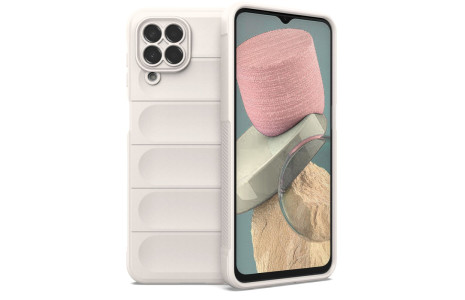 Newface Samsung Galaxy M33 Kılıf Optimum Silikon - Krem