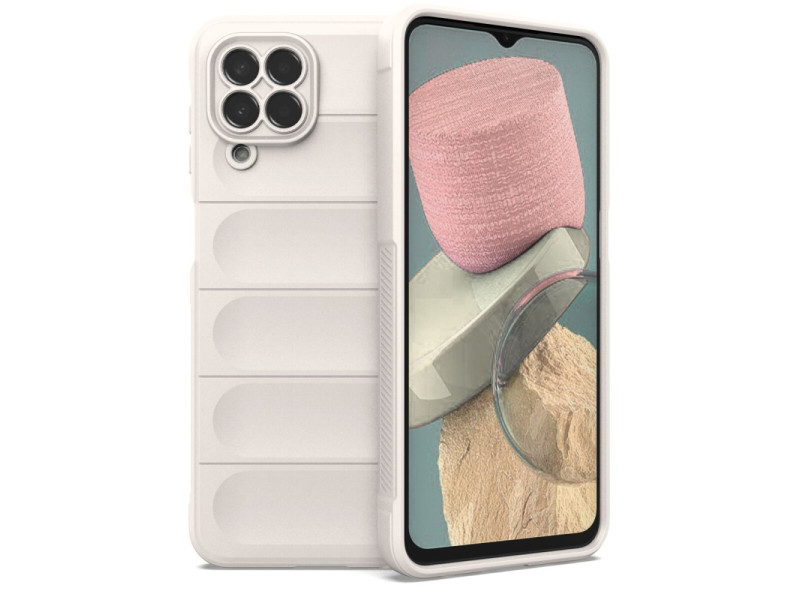 Newface Samsung Galaxy M33 Kılıf Optimum Silikon - Krem