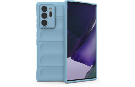 Newface Samsung Galaxy Note 20 Ultra Kılıf Optimum Silikon - Sky Blue
