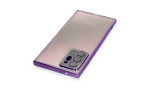 Newface Samsung Galaxy Note 20 Ultra Kılıf Razer Lensli Silikon - Mor