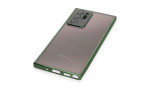 Newface Samsung Galaxy Note 20 Ultra Kılıf Razer Lensli Silikon - Yeşil