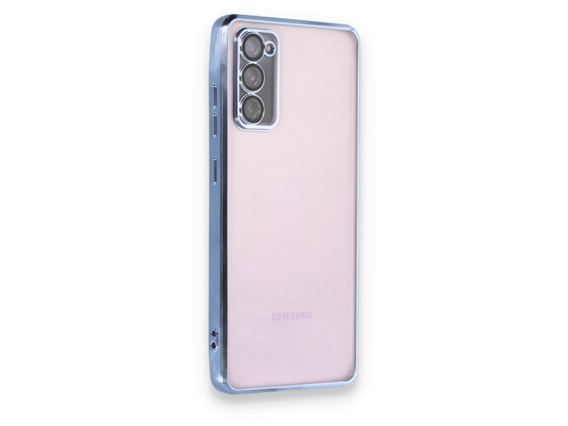 Newface Samsung Galaxy S20 FE Kılıf Razer Lensli Silikon - Açık Mavi