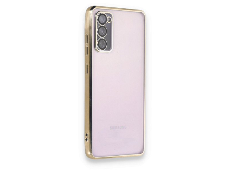 Newface Samsung Galaxy S20 FE Kılıf Razer Lensli Silikon - Gold