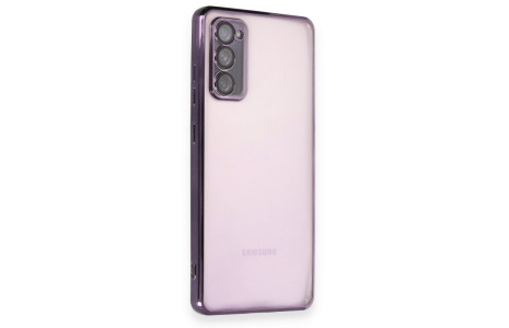 Newface Samsung Galaxy S20 FE Kılıf Razer Lensli Silikon - Mor