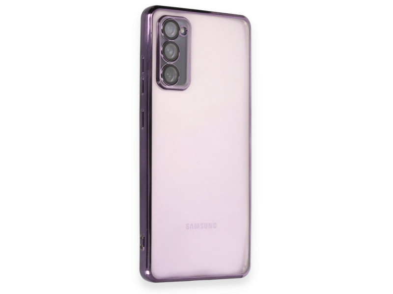 Newface Samsung Galaxy S20 FE Kılıf Razer Lensli Silikon - Mor