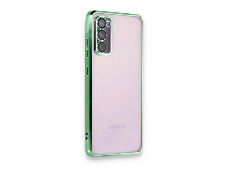 Newface Samsung Galaxy S20 FE Kılıf Razer Lensli Silikon - Yeşil