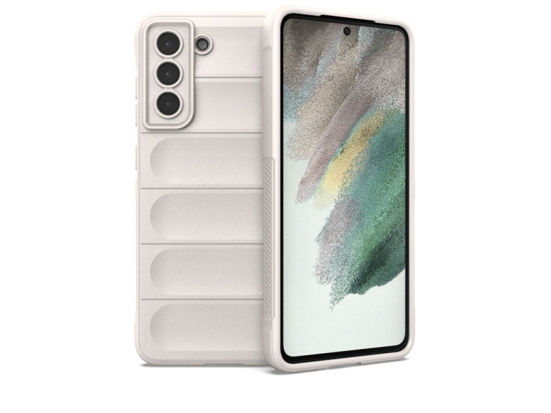 Newface Samsung Galaxy S21 FE Kılıf Optimum Silikon - Krem