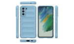 Newface Samsung Galaxy S21 FE Kılıf Optimum Silikon - Sky Blue