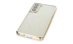 Newface Samsung Galaxy S21 FE Kılıf Razer Lensli Silikon - Gold