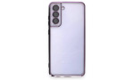 Newface Samsung Galaxy S21 FE Kılıf Razer Lensli Silikon - Mor