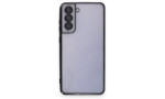 Newface Samsung Galaxy S21 FE Kılıf Razer Lensli Silikon - Siyah