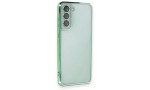 Newface Samsung Galaxy S21 FE Kılıf Razer Lensli Silikon - Yeşil