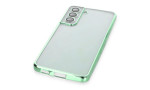Newface Samsung Galaxy S21 FE Kılıf Razer Lensli Silikon - Yeşil