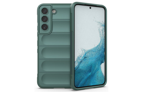 Newface Samsung Galaxy S21 Kılıf Optimum Silikon - Koyu Yeşil
