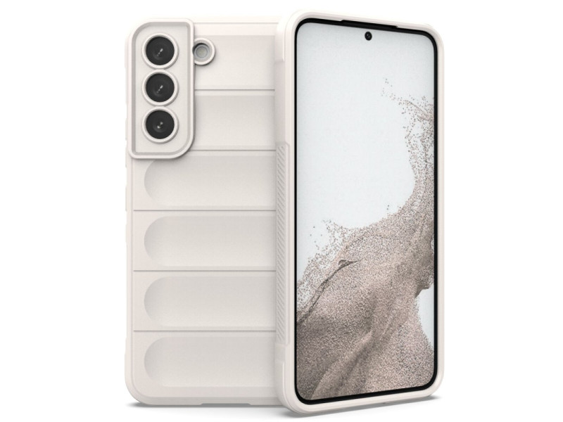 Newface Samsung Galaxy S21 Kılıf Optimum Silikon - Krem