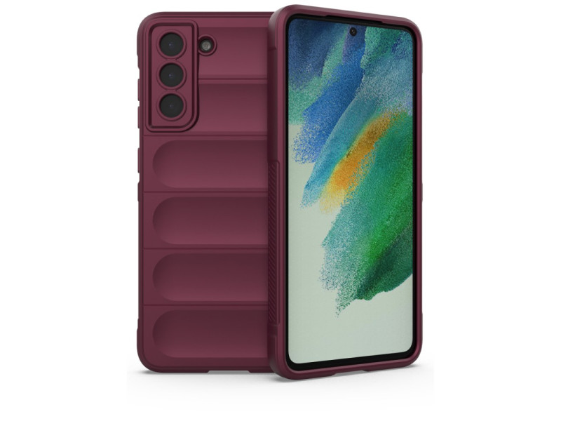 Newface Samsung Galaxy S21 Plus Kılıf Optimum Silikon - Bordo