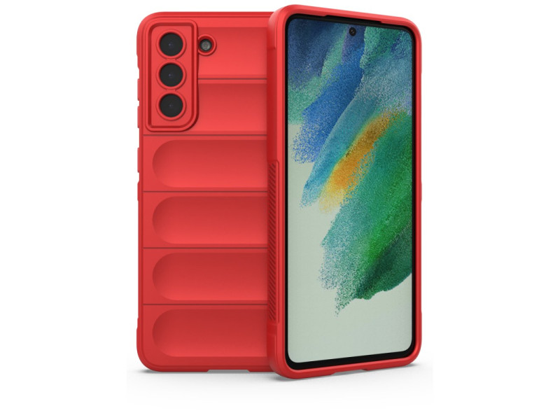 Newface Samsung Galaxy S21 Plus Kılıf Optimum Silikon - Kırmızı