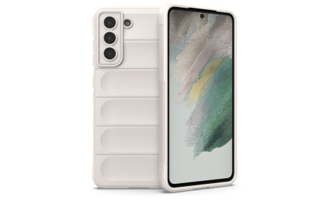 Newface Samsung Galaxy S21 Plus Kılıf Optimum Silikon - Krem
