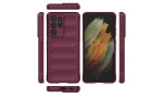 Newface Samsung Galaxy S21 Ultra Kılıf Optimum Silikon - Bordo