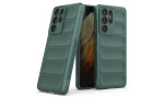 Newface Samsung Galaxy S21 Ultra Kılıf Optimum Silikon - Koyu Yeşil
