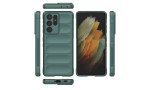 Newface Samsung Galaxy S21 Ultra Kılıf Optimum Silikon - Koyu Yeşil