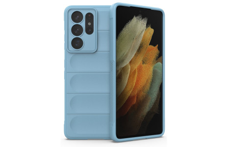 Newface Samsung Galaxy S21 Ultra Kılıf Optimum Silikon - Sky Blue