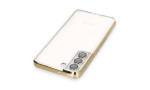 Newface Samsung Galaxy S22 Kılıf Razer Lensli Silikon - Gold