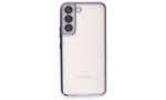 Newface Samsung Galaxy S22 Kılıf Razer Lensli Silikon - Mor