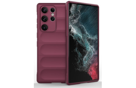 Newface Samsung Galaxy S22 Ultra Kılıf Optimum Silikon - Bordo