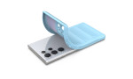 Newface Samsung Galaxy S22 Ultra Kılıf Optimum Silikon - Sky Blue