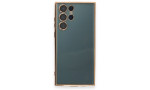Newface Samsung Galaxy S22 Ultra Kılıf Razer Lensli Silikon - Gold
