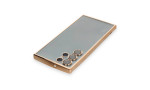 Newface Samsung Galaxy S22 Ultra Kılıf Razer Lensli Silikon - Gold
