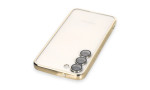 Newface Samsung Galaxy S23 Kılıf Razer Lensli Silikon - Gold