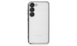 Newface Samsung Galaxy S23 Kılıf Razer Lensli Silikon - Gümüş